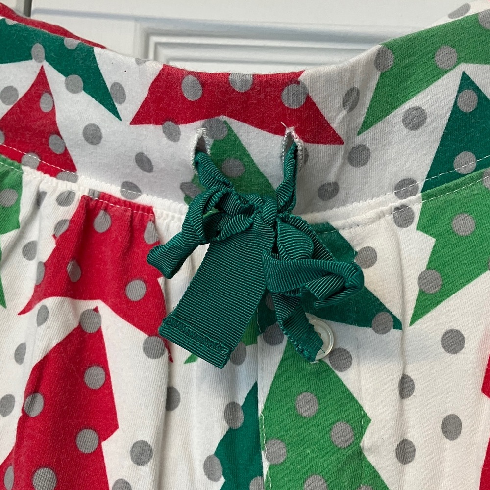 J. Crew Red and Green Tree Print Pajamas - Picture 6 of 11